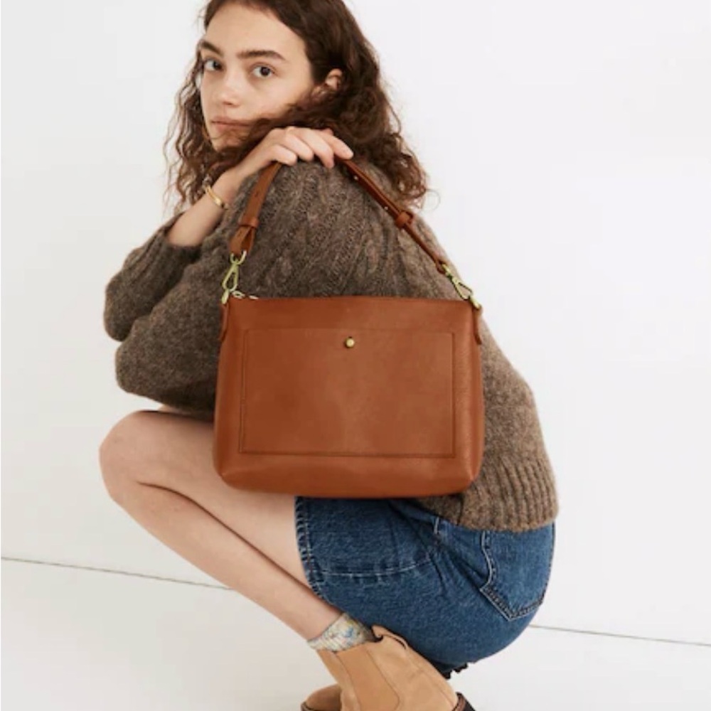 NWT Madewell Transport Shoulder bag, brown leather